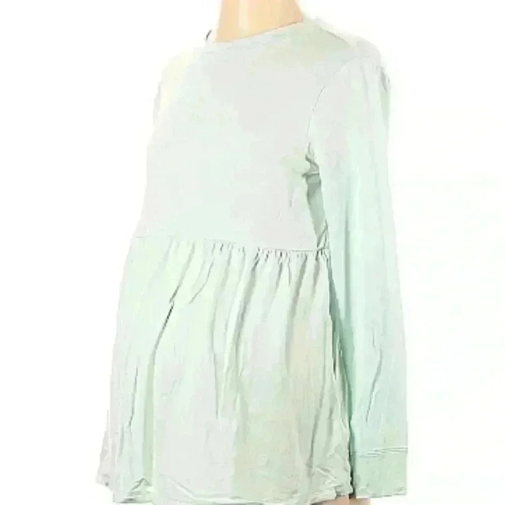 Motherhood maternity mint green long sleeve top